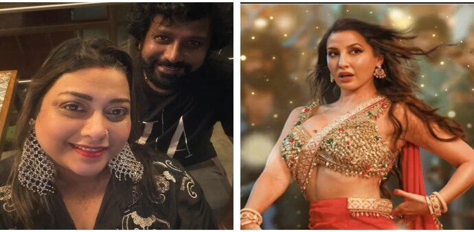 KD director Prem's wife Rakshita questioned the selective outrage for songs amid Sarke Chunar row. KD director Prem's wife Rakshita questioned the selective outrage for songs amid Sarke Chunar row.