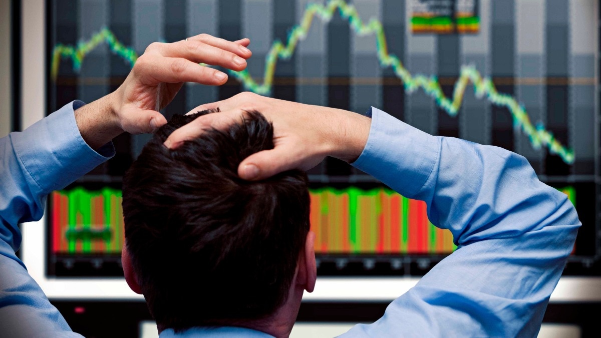 At close, the Sensex slumped 2,496.89 points, or 3.26 per cent, to close at 74,207.24, while the Nifty plunged 775.65 points, or 3.26 per cent, to end at 23,002.15.