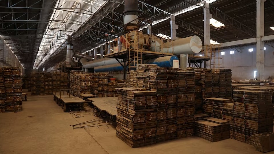 Boxes of ready ceramic tiles during shutdown at a ceramic tiles manufacturing factory in Morbi, Gujarat (Reuters) Boxes of ready ceramic tiles during shutdown at a ceramic tiles manufacturing factory in Morbi, Gujarat (Reuters)