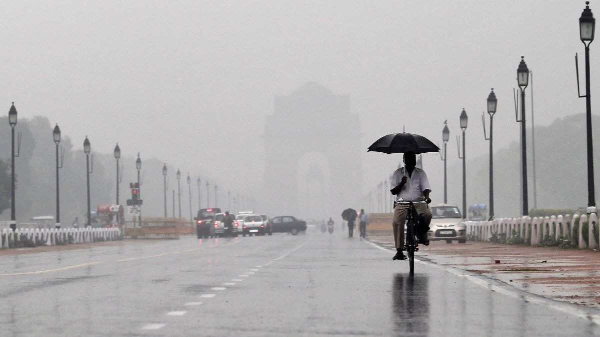 Delhi weather: IMD issues yellow alert as rain, storms sweep across NCR, bringing temperature down