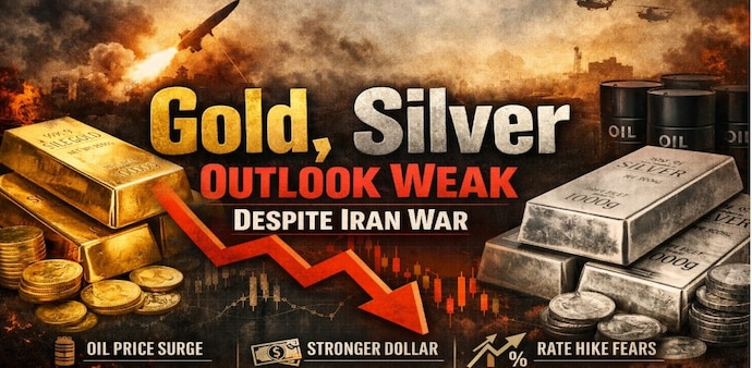 Gold has fallen by more than ₹12,000 per 10 grams this week, while silver has dropped nearly ₹30,000 per kilogram, even as tensions in West Asia continue to escalate. Gold has fallen by more than ₹12,000 per 10 grams this week, while silver has dropped nearly ₹30,000 per kilogram, even as tensions in West Asia continue to escalate.