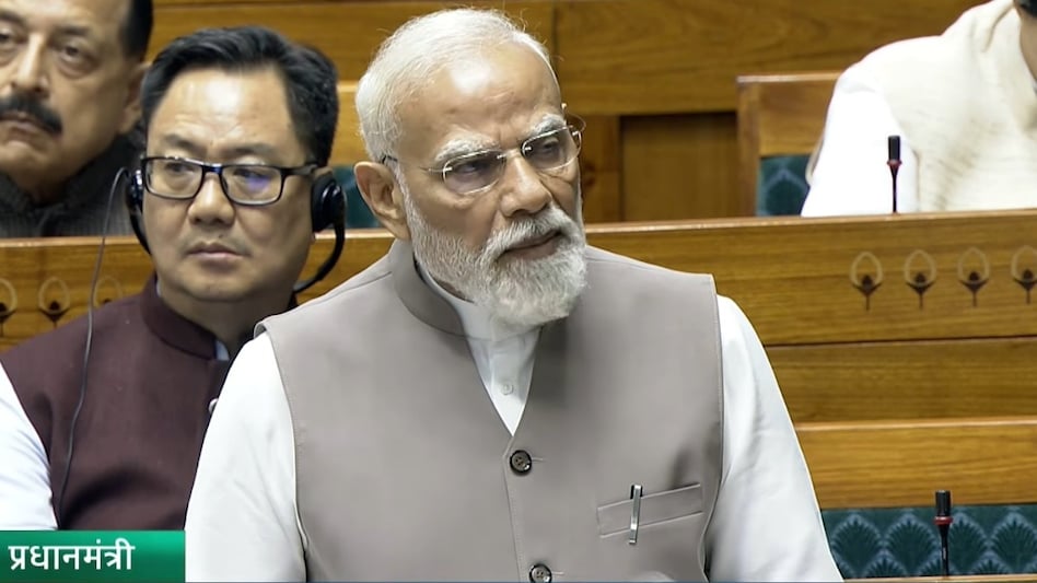 Prime Minister Narendra Modi in Lok Sabha Prime Minister Narendra Modi in Lok Sabha