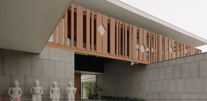 According to the architects, the villa spans more than 16,000 square feet and was completed in 2024. According to the architects, the villa spans more than 16,000 square feet and was completed in 2024.