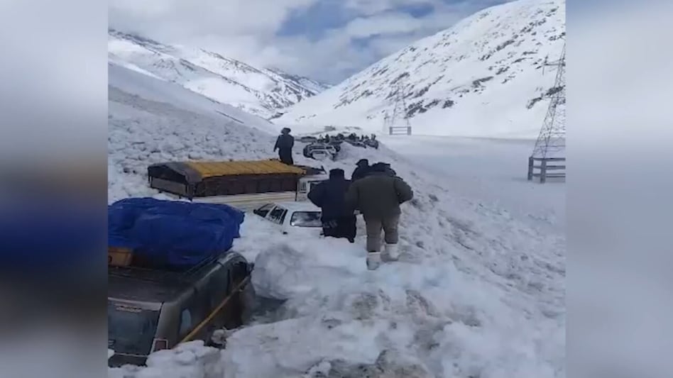 Teams are working in difficult conditions to remove debris and reach the affected vehicles, officials said. Teams are working in difficult conditions to remove debris and reach the affected vehicles, officials said.