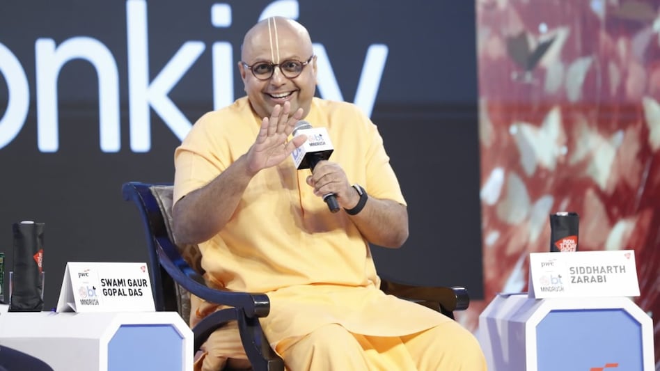 Drawing from the Bhagavad Gita, he described stillness as a leadership tool. “In stillness, you can reflect better… prioritise better… respond better.” Drawing from the Bhagavad Gita, he described stillness as a leadership tool. “In stillness, you can reflect better… prioritise better… respond better.”