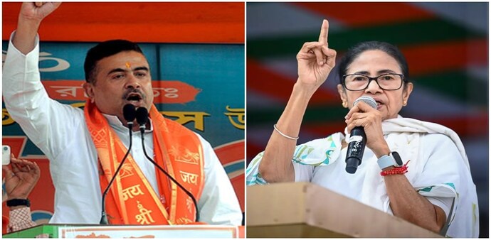 From Nandigram to Bhabanipur: Suvendu Adhikari throws direct challenge to Mamata again From Nandigram to Bhabanipur: Suvendu Adhikari throws direct challenge to Mamata again
