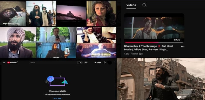 Ranveer Singh's Dhurandhar 2 faces piracy scare, YouTube removes leaked version Ranveer Singh's Dhurandhar 2 faces piracy scare, YouTube removes leaked version