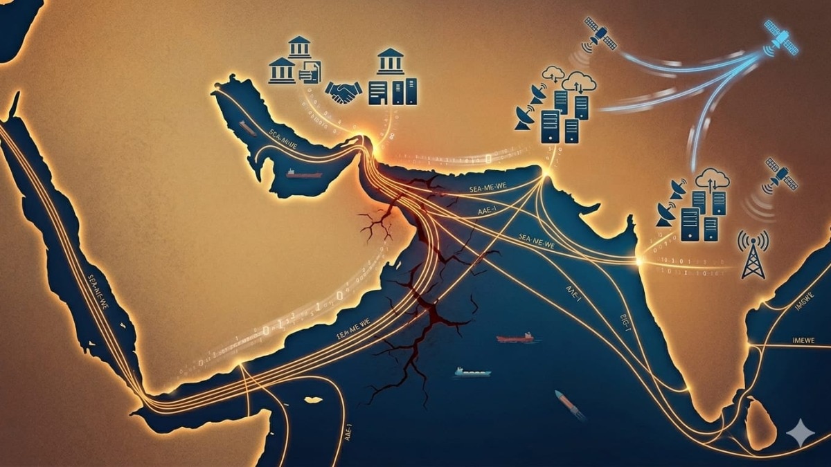Key cable systems like SEA-ME-WE, AAE-1, EIG and IMEWE pass through or near this region. These cables carry massive volumes of data between India, Europe, Africa and West Asia.