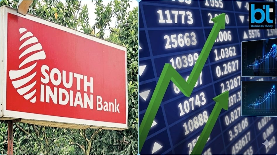 South Indian Bank share price. The banking stock has gained 23.77% in six months.Source: (AI pic for representational purpose only) South Indian Bank share price. The banking stock has gained 23.77% in six months.Source: (AI pic for representational purpose only)