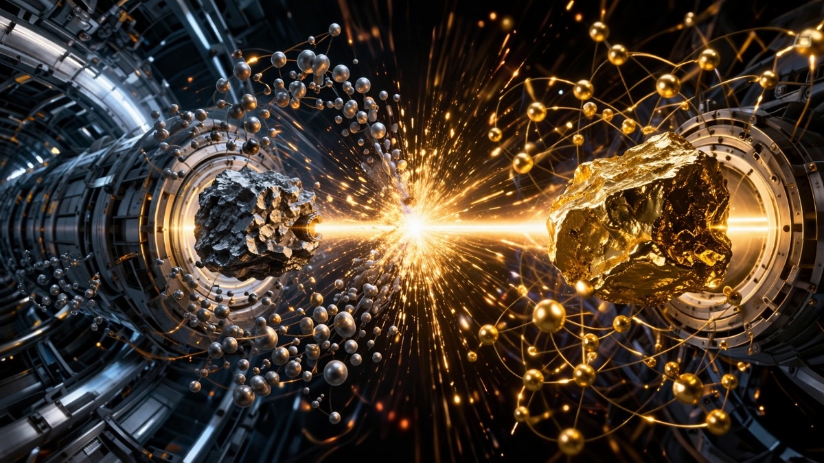 What happens when lead is crashed at the speed of light?  Scientist makes a shocking discovery