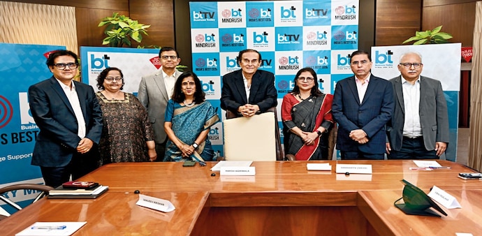 Jury Members (from left): Abhijit Roy, Berger Paints; Kaku Nakhate, BofA Securities; Sanjeev Krishan, PwC India; Shanti Ekambaram, Kotak Mahindra Bank; Harsh Mariwala, Marico Ltd; Vibha Padalkar, HDFC Life; Sanjiv Mehta, L. Catterton; Amish Mehta, CRISIL. Jury Members (from left): Abhijit Roy, Berger Paints; Kaku Nakhate, BofA Securities; Sanjeev Krishan, PwC India; Shanti Ekambaram, Kotak Mahindra Bank; Harsh Mariwala, Marico Ltd; Vibha Padalkar, HDFC Life; Sanjiv Mehta, L. Catterton; Amish Mehta, CRISIL.