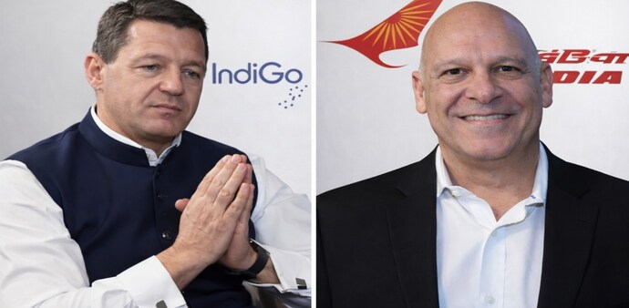 Pieter Elbers stepped down as IndiGo CEO last month, while Air India formally announced Wilson’s resignation on Tuesday. Pieter Elbers stepped down as IndiGo CEO last month, while Air India formally announced Wilson’s resignation on Tuesday.