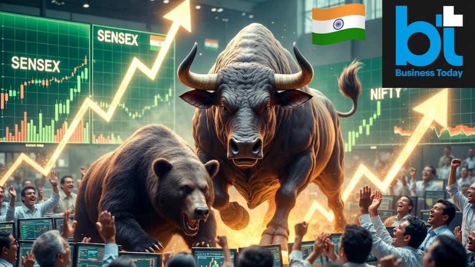 Sensex, Nifty: This was the third straight session when the indices formed bullish candles on the daily chart. (Image: AI generated image for representational purpose only) Sensex, Nifty: This was the third straight session when the indices formed bullish candles on the daily chart. (Image: AI generated image for representational purpose only)