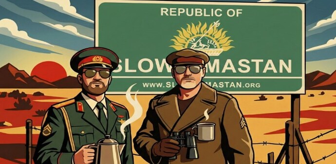 For Williams, Slowjamastan offers a retreat from the real world.(Picture credit: Slowjamastan Ministry of Propaganda) For Williams, Slowjamastan offers a retreat from the real world.(Picture credit: Slowjamastan Ministry of Propaganda)