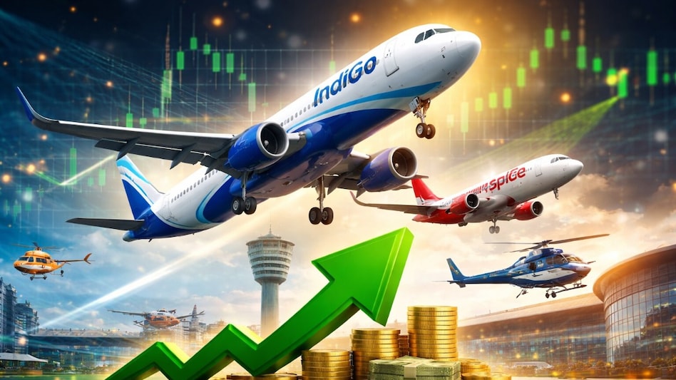 SpiceJet shares gained 5 per cent to Rs 11.14. (Image: AI generated image for representational purpose only). SpiceJet shares gained 5 per cent to Rs 11.14. (Image: AI generated image for representational purpose only).