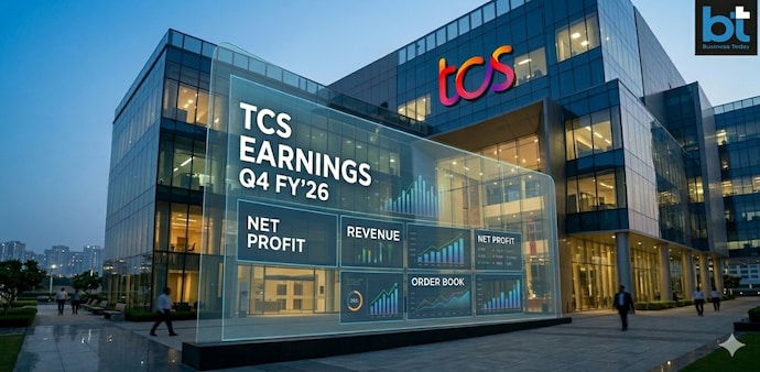 TCS is seen posting a 12.5% rise in net profit to Rs 13,750.4 crore on a revenue of Rs 69,516.6 crore in the March 2026 quarter. Pic source: (AI generated image for representational purposes) TCS is seen posting a 12.5% rise in net profit to Rs 13,750.4 crore on a revenue of Rs 69,516.6 crore in the March 2026 quarter. Pic source: (AI generated image for representational purposes)