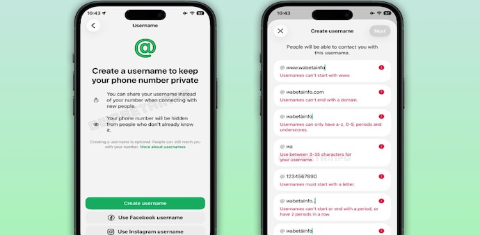 WhatsApp username WhatsApp username