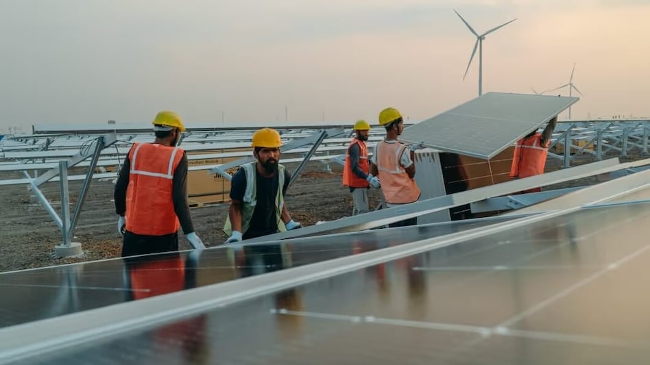 India's solar capacity additions have seen significant growth in the current fiscal year, with 38 GW installed in the first eleven months, according to a report by Kotak Institutional Equities India's solar capacity additions have seen significant growth in the current fiscal year, with 38 GW installed in the first eleven months, according to a report by Kotak Institutional Equities
