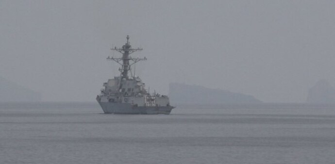 Two US Navy guided-missile destroyers have already transited the strait and are now operating in the Arabian Gulf as part of a broader mission to neutralise underwater threats. Two US Navy guided-missile destroyers have already transited the strait and are now operating in the Arabian Gulf as part of a broader mission to neutralise underwater threats.