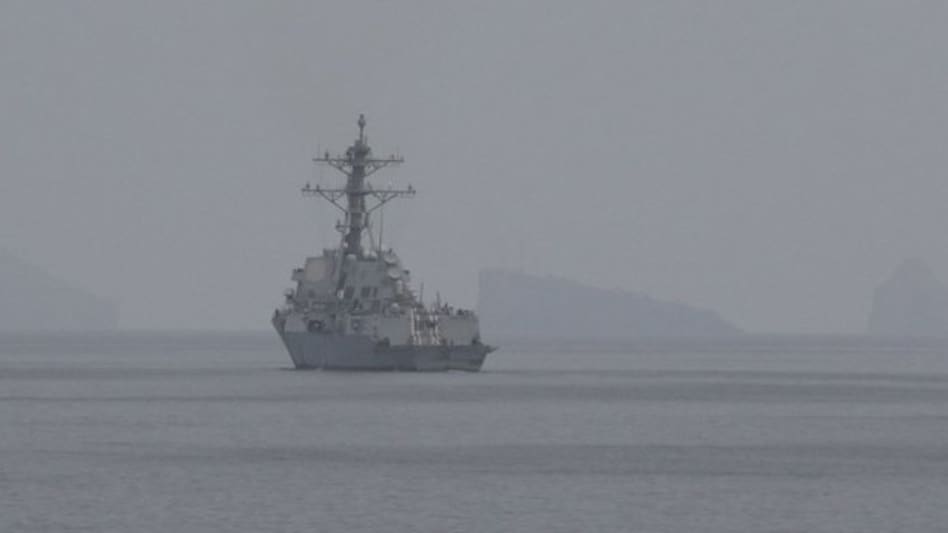 Two US Navy guided-missile destroyers have already transited the strait and are now operating in the Arabian Gulf as part of a broader mission to neutralise underwater threats. Two US Navy guided-missile destroyers have already transited the strait and are now operating in the Arabian Gulf as part of a broader mission to neutralise underwater threats.