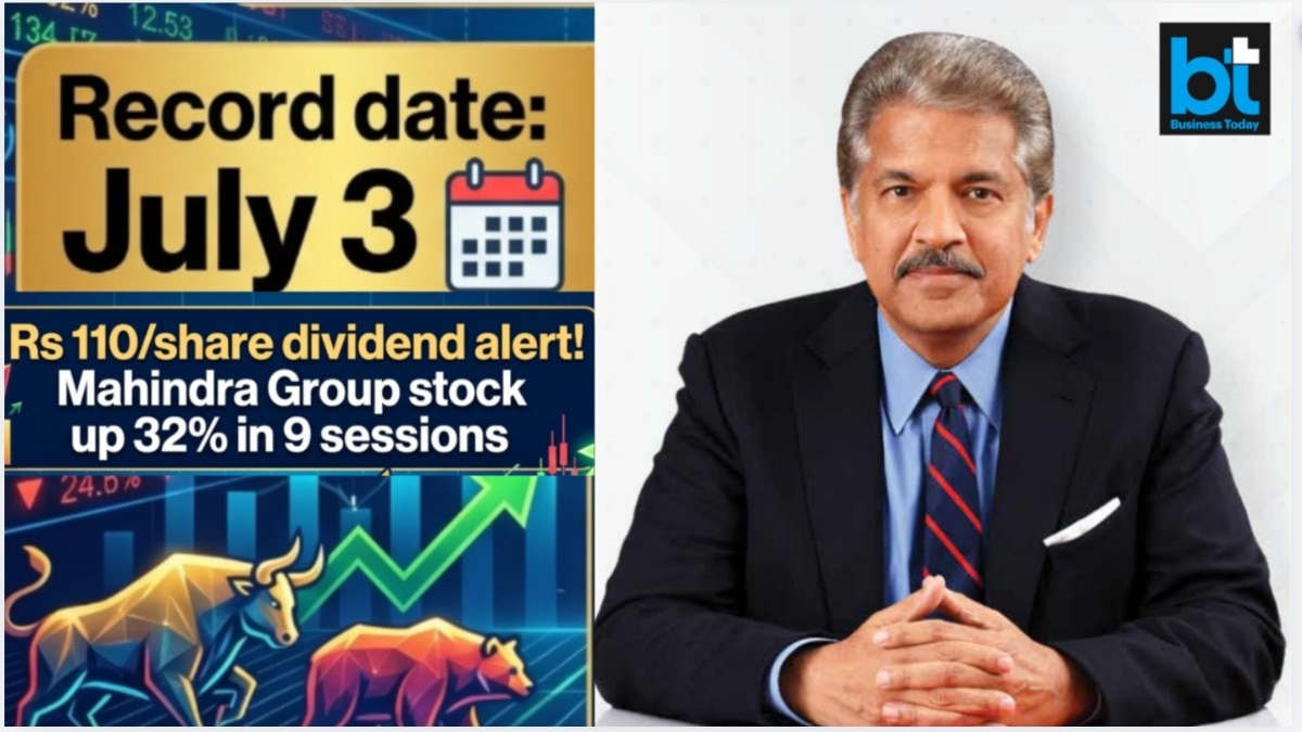 Rs 110/share dividend by Mahindra Group stock Up 32% in 9 sessions