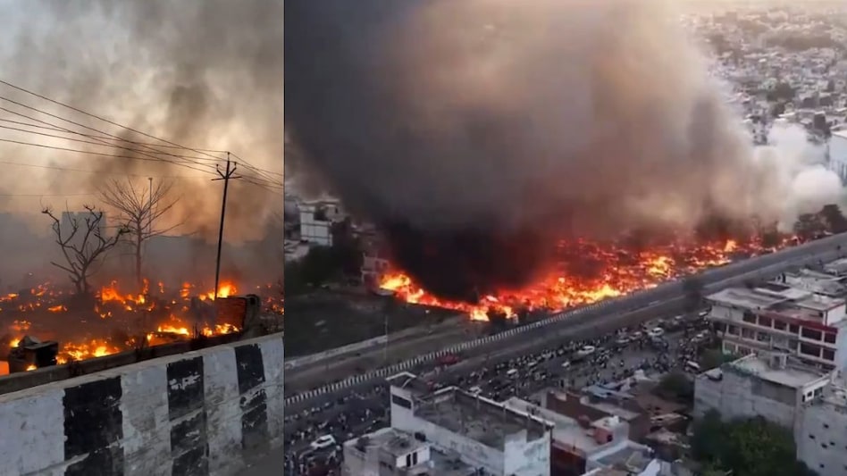 Vikas Nagar fire in Lucknow Vikas Nagar fire in Lucknow