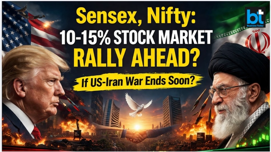 Sensex, Nifty rally ahead if US-Iran war ends soon (Image: AI generated image for representational purpose only) Sensex, Nifty rally ahead if US-Iran war ends soon (Image: AI generated image for representational purpose only)