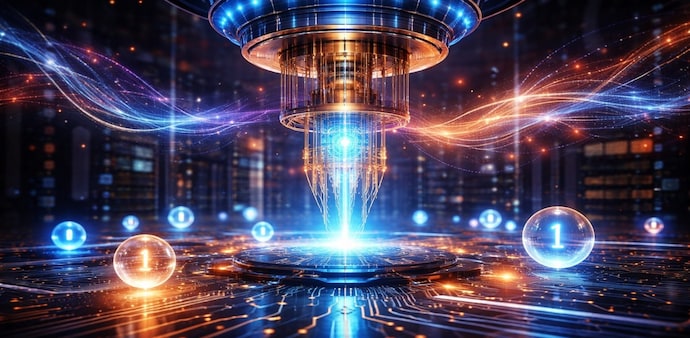 In theory, tasks that would take today’s most powerful supercomputers thousands of years could be solved by quantum machines in minutes or hours. In theory, tasks that would take today’s most powerful supercomputers thousands of years could be solved by quantum machines in minutes or hours.