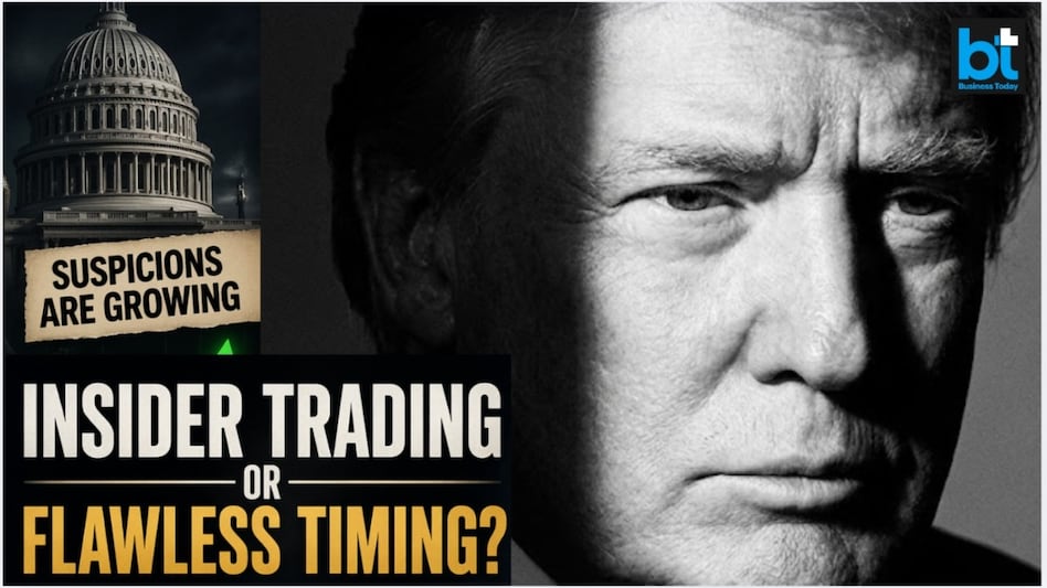 BBC cited five such examples it came across after carefully screening the market volume data and correlating them to the US President's Trump's statements. Pic source: (AI generated pic for representational purposes) BBC cited five such examples it came across after carefully screening the market volume data and correlating them to the US President's Trump's statements. Pic source: (AI generated pic for representational purposes)