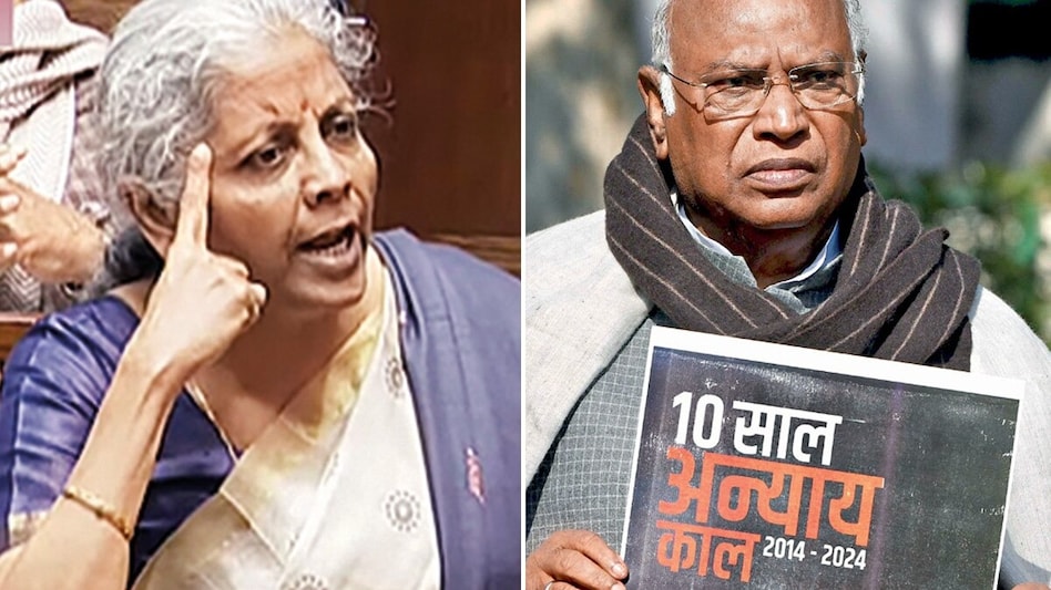 Sitharaman hits back at Kharge over 'terrorist' remark on Modi Sitharaman hits back at Kharge over 'terrorist' remark on Modi