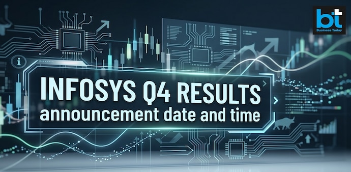 As per the company's exchange filing, Infosys is expected to announce its Q4 earnings post-market hours tomorrow, April 23, around 3:45 pm. (Image: AI generated / Gemini) As per the company's exchange filing, Infosys is expected to announce its Q4 earnings post-market hours tomorrow, April 23, around 3:45 pm. (Image: AI generated / Gemini)