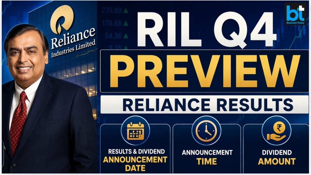 RIL typically announces its earnings after market hours, setting expectations for a late-afternoon or evening release today. (Pic: Mukesh Ambani from RIL website/AI collage)