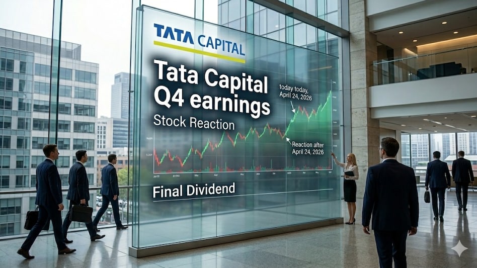 Tata Capital shares slipped 1.36% to Rs 335.75 against the previous close of Rs 340.40. Pic source: (AI generated image for representational purposes) Tata Capital shares slipped 1.36% to Rs 335.75 against the previous close of Rs 340.40. Pic source: (AI generated image for representational purposes)