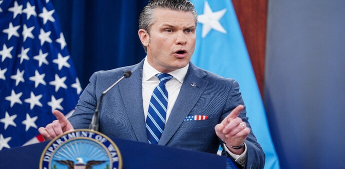 Hegseth outlined the US position as officials said the blockade has so far turned back 34 ships. Hegseth outlined the US position as officials said the blockade has so far turned back 34 ships.