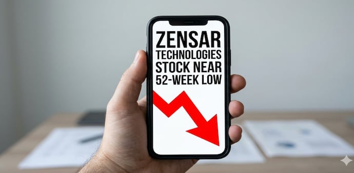 In the current session, Zensar Technologies stock slipped 3.66% to Rs 528.35. Pic source: (AI Image for representational purposes) In the current session, Zensar Technologies stock slipped 3.66% to Rs 528.35. Pic source: (AI Image for representational purposes)