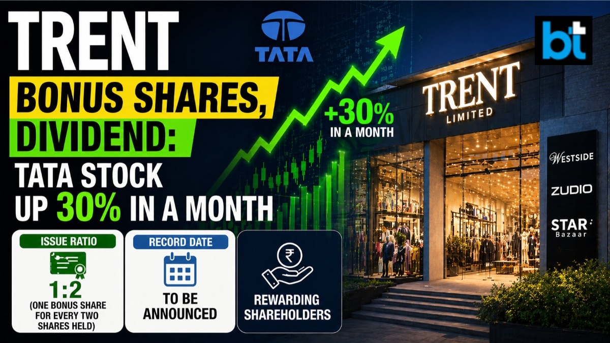 Trent bonus shares, dividend: Tata stock up 30% in a month — issue ratio, record dates