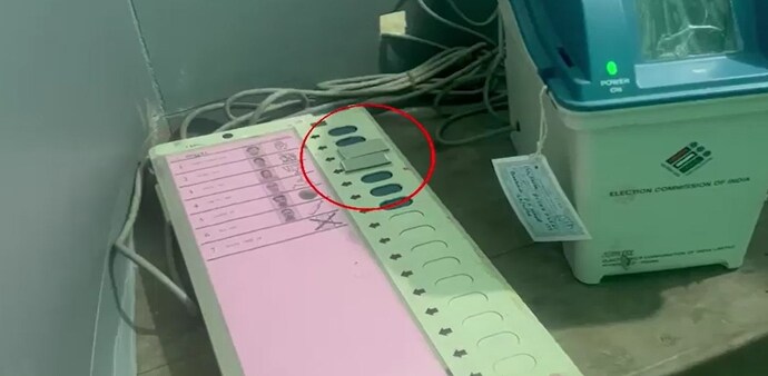 BJP, CPM EVM buttons ‘taped’ in Falta BJP, CPM EVM buttons ‘taped’ in Falta