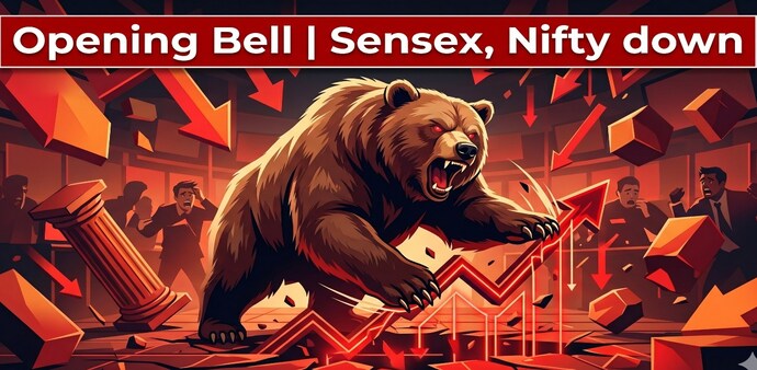 In the previous session on Wednesday, the Sensex jumped 609.45 points, or 0.79%, to settle at 77,496.36, while the Nifty gained 181.95 points, or 0.76%, to close at 24,177.65. (Image: AI generated for representational purpose only) In the previous session on Wednesday, the Sensex jumped 609.45 points, or 0.79%, to settle at 77,496.36, while the Nifty gained 181.95 points, or 0.76%, to close at 24,177.65. (Image: AI generated for representational purpose only)