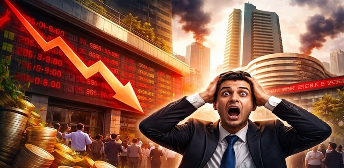 Stock market selloff: The second biggest trigger was the hawkish tone of the US Fed, which hinted at no rate easing until clarity emerges on inflation front. Stock market selloff: The second biggest trigger was the hawkish tone of the US Fed, which hinted at no rate easing until clarity emerges on inflation front.