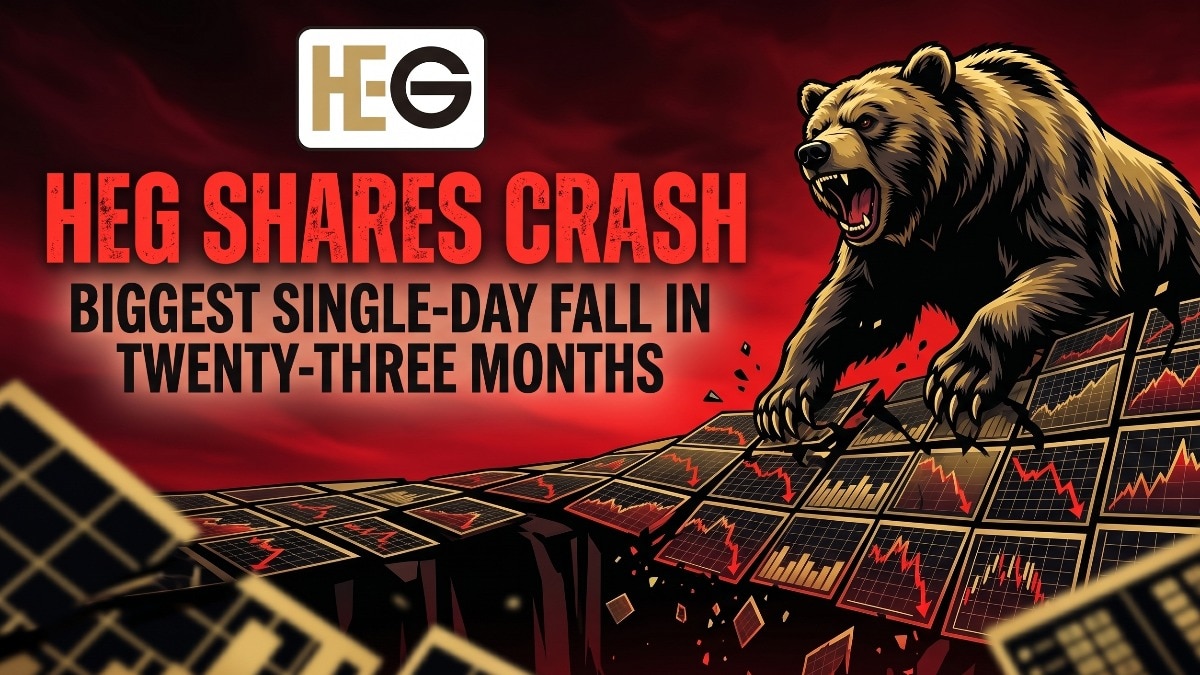 HEG stock has recorded its biggest single-day fall in nearly 23 months since June 4, 2024, wherein the stock settled over 12% lower. (Image: AI generated / Company logo from website)