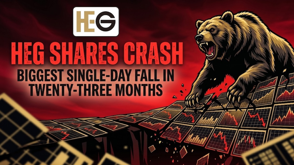 HEG stock has recorded its biggest single-day fall in nearly 23 months since June 4, 2024, wherein the stock settled over 12% lower. (Image: AI generated / Company logo from website) HEG stock has recorded its biggest single-day fall in nearly 23 months since June 4, 2024, wherein the stock settled over 12% lower. (Image: AI generated / Company logo from website)
