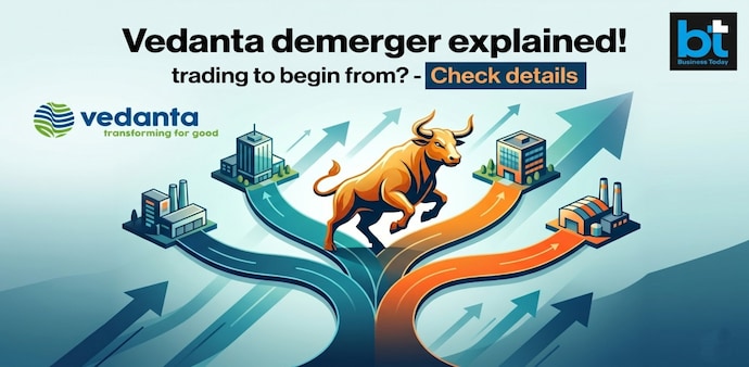 Vedanta demerger: Even after the spin-offs, the parent company, Vedanta Ltd, would continue to hold a 60.7% stake in Hindustan Zinc Ltd. (Image: AI genrated / Vedanta logo) Vedanta demerger: Even after the spin-offs, the parent company, Vedanta Ltd, would continue to hold a 60.7% stake in Hindustan Zinc Ltd. (Image: AI genrated / Vedanta logo)