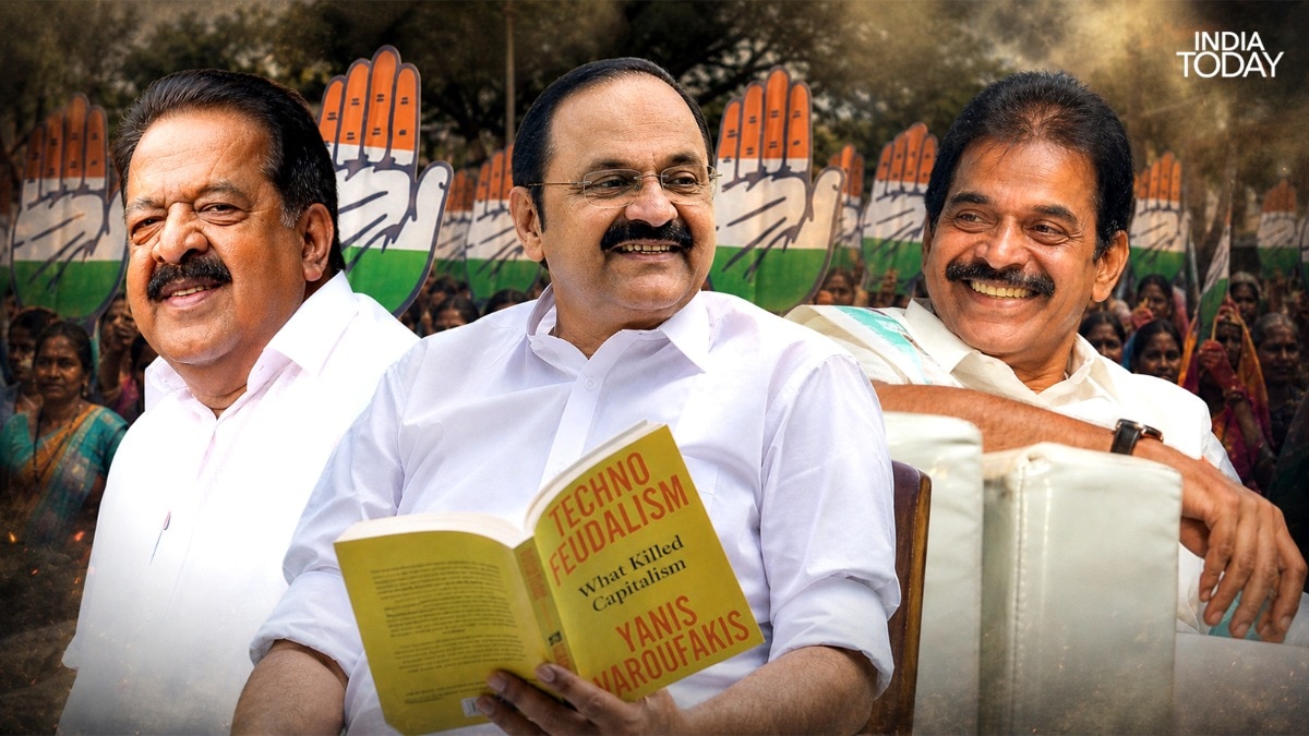 Senior Congress leaders and potential chief ministerial contenders in Kerala: Ramesh Chennithala, VD Satheesan and KC Venugopal.