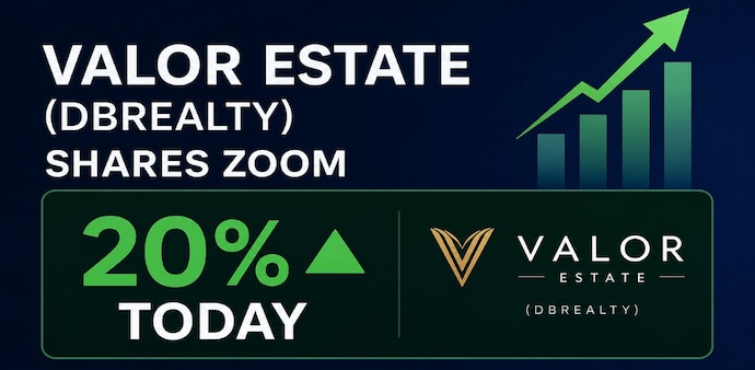 Valor Estate trades at a standalone/consolidated price-to-earnings (P/E) of 76.40/79.06 and a price-to-book (P/B) value of 1.18. (Pic source: AI generated image for representational purposes) Valor Estate trades at a standalone/consolidated price-to-earnings (P/E) of 76.40/79.06 and a price-to-book (P/B) value of 1.18. (Pic source: AI generated image for representational purposes)