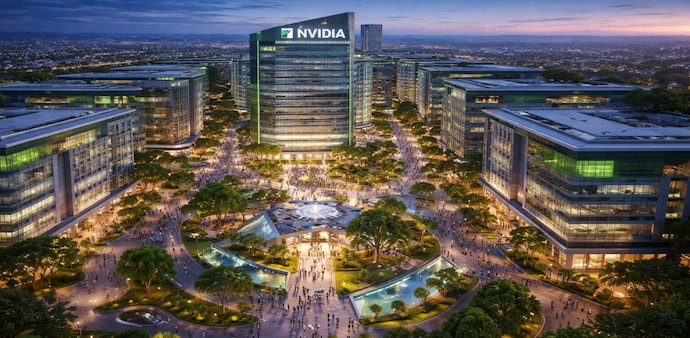 Currently, Nvidia shares trade close to $200. (Pic source: AI generated image for representational purposes) Currently, Nvidia shares trade close to $200. (Pic source: AI generated image for representational purposes)