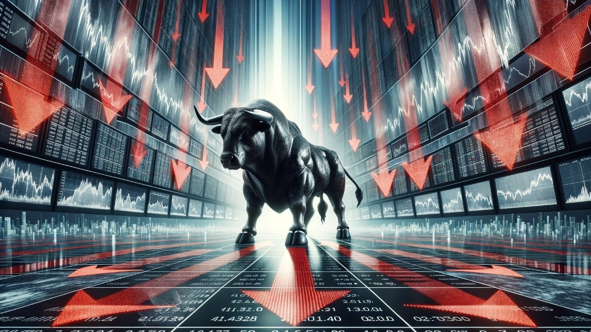 Wall Street ended lower on Monday after a ​South Korean ship was hit by an explosion in the Strait of Hormuz and Tehran demonstrated its grip.