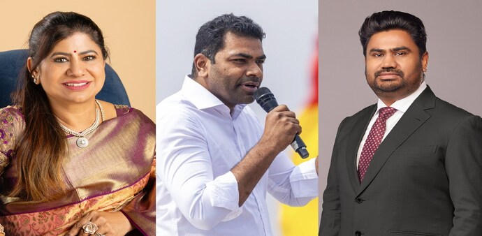 Three key family members — Leema Rose Martin, Jose Charles Martin, and Aadhav Arjuna — all won their respective constituencies Three key family members — Leema Rose Martin, Jose Charles Martin, and Aadhav Arjuna — all won their respective constituencies
