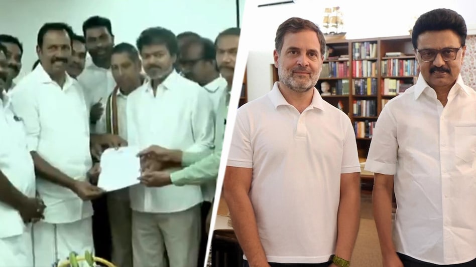 Congress backs Vijay in Tamil Nadu, hands over letter of support to TVK Congress backs Vijay in Tamil Nadu, hands over letter of support to TVK