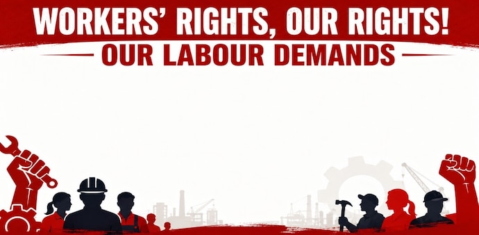 Worker groups claim that industrial labourers, especially contract workers, are facing long working hours, stagnant wages, and lack of social security benefits amid rising inflation Worker groups claim that industrial labourers, especially contract workers, are facing long working hours, stagnant wages, and lack of social security benefits amid rising inflation
