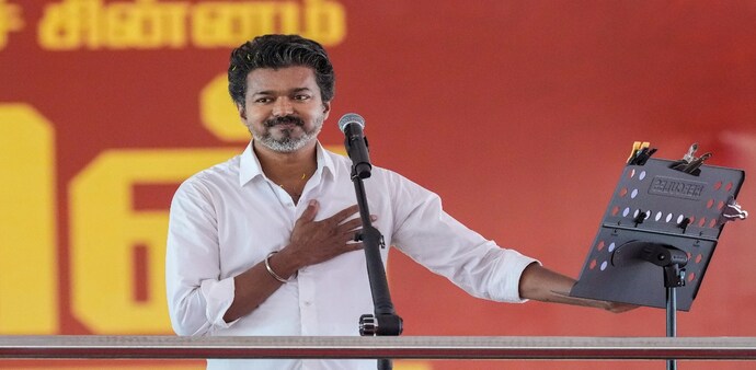 According to the affidavit, Vijay declared assets worth nearly ₹624 crore, including ₹404.58 crore in movable assets and around ₹199-220 crore in immovable assets. According to the affidavit, Vijay declared assets worth nearly ₹624 crore, including ₹404.58 crore in movable assets and around ₹199-220 crore in immovable assets.